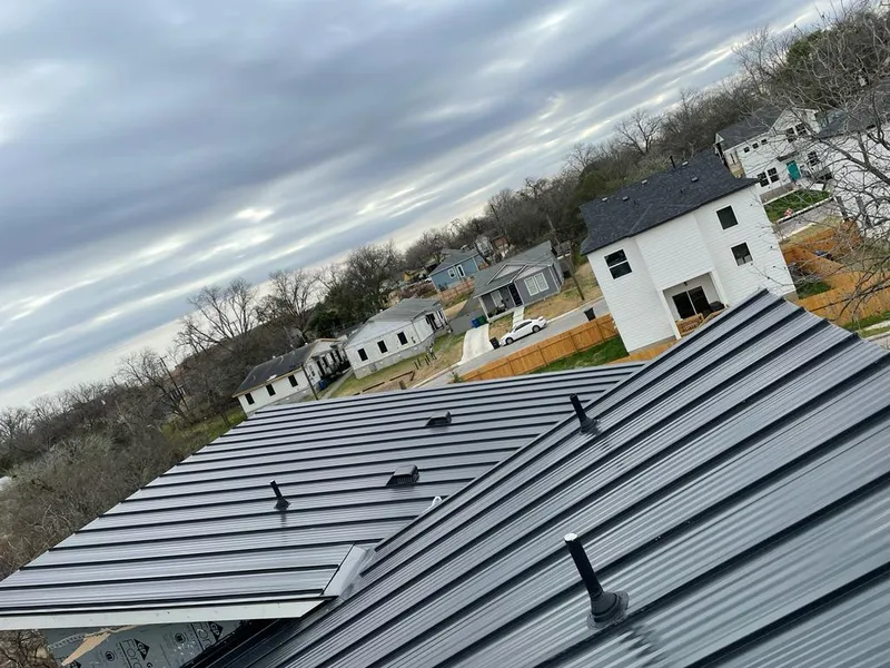 Standing seam metal roof panels with vents for Skylight Repair in Harpswell